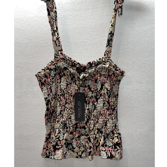 Rachel Zoe Printed Tie Tank NWT - Picture 2 of 2